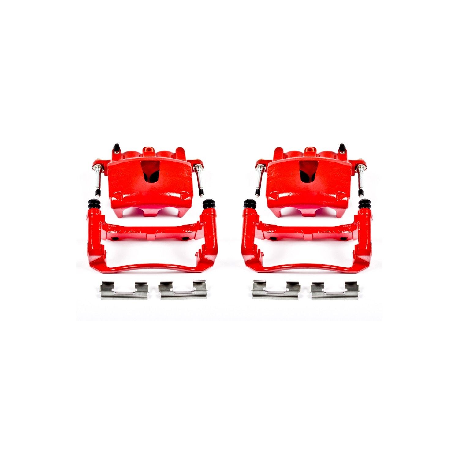 PowerStop Power Stop 06-10 Jeep Commander Front Red Calipers w/Brackets - Pair S4990
