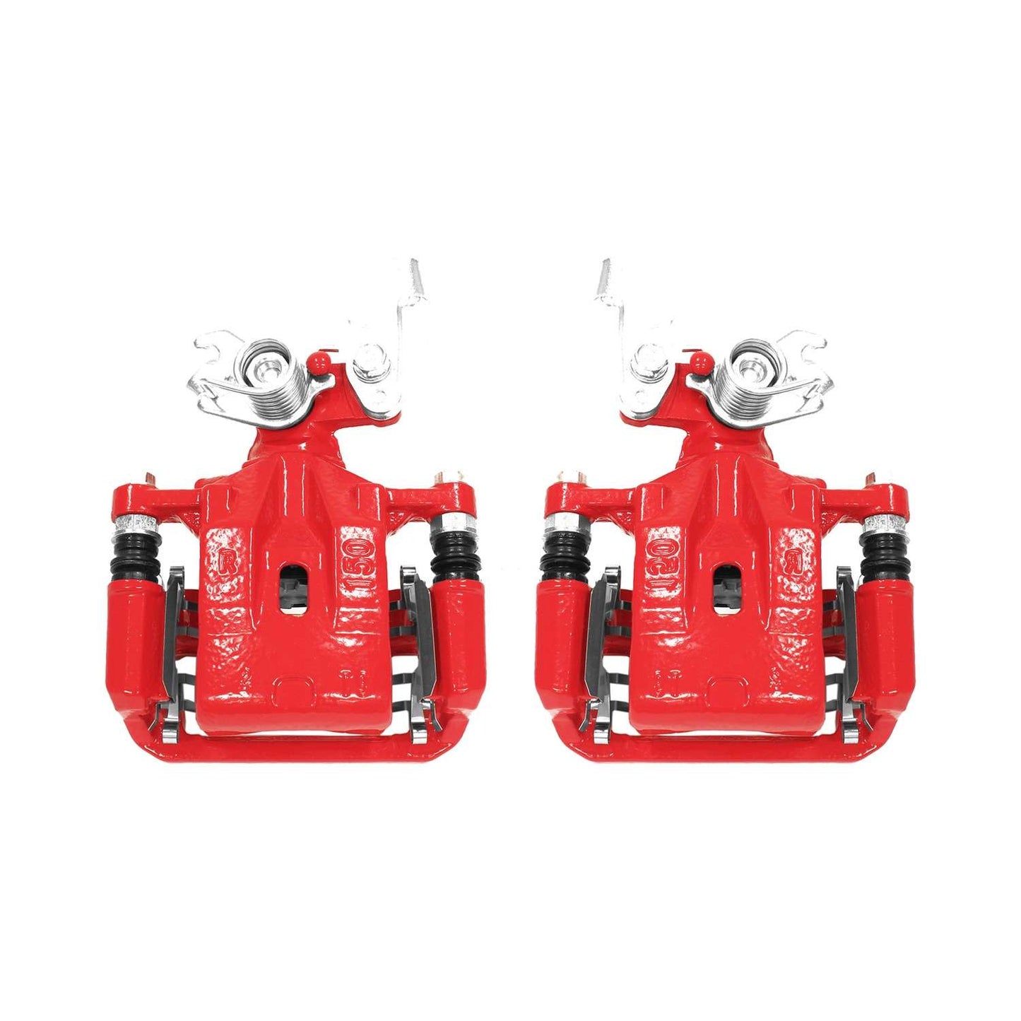 PowerStop Power Stop 06-12 Ford Fusion Rear Red Calipers w/Brackets - Pair S5002