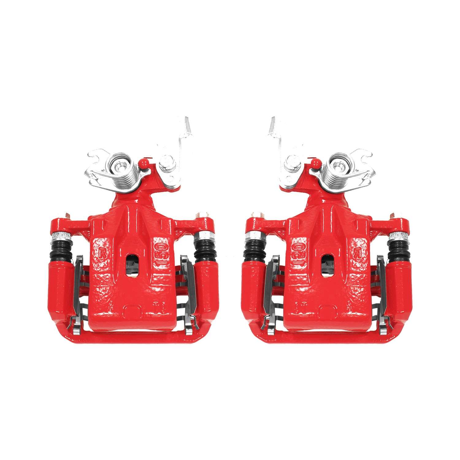 PowerStop Power Stop 06-12 Ford Fusion Rear Red Calipers w/Brackets - Pair S5002