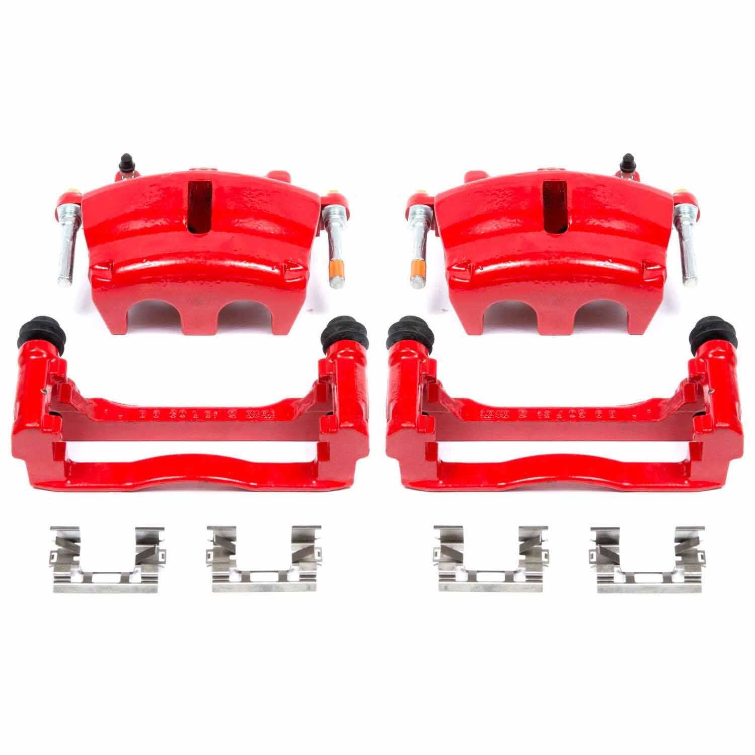 PowerStop Power Stop 06-07 Buick Rainier Front Red Calipers w/Brackets - Pair S5004A