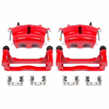 PowerStop Power Stop 06-07 Buick Rainier Front Red Calipers w/Brackets - Pair S5004A