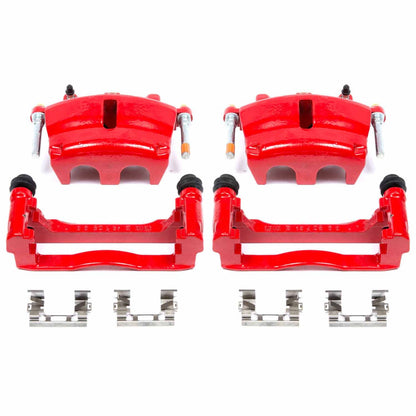 PowerStop Power Stop 06-07 Buick Rainier Front Red Calipers w/Brackets - Pair S5004A