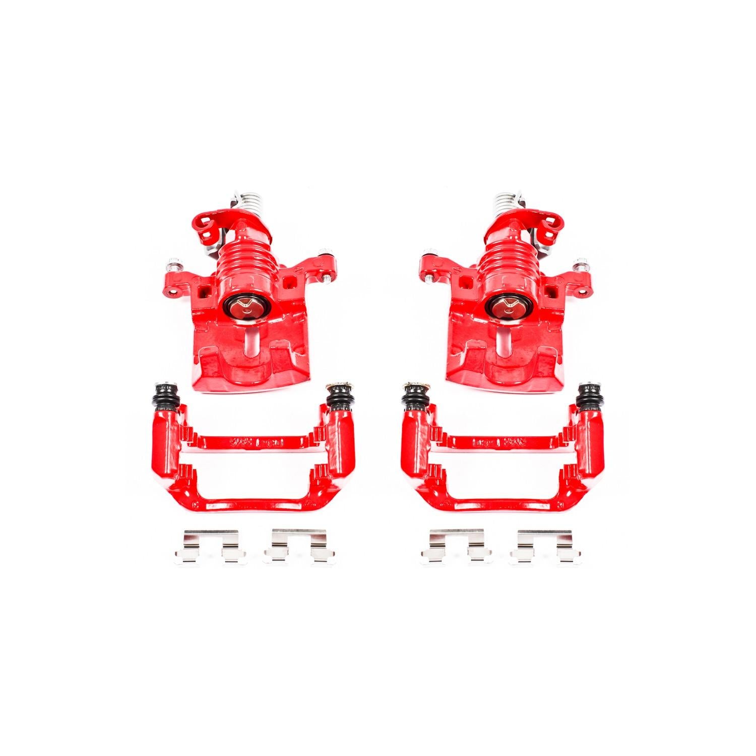 PowerStop Power Stop 05-09 Buick Allure Rear Red Calipers w/Brackets - Pair S5010