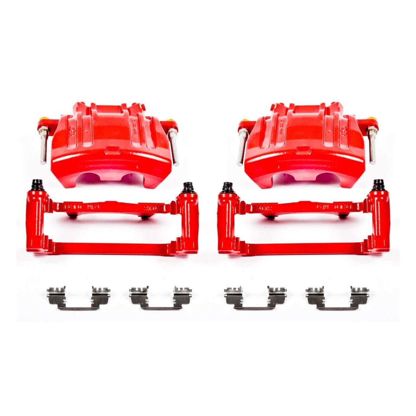 PowerStop Power Stop 2012 Chrysler 300 Front Red Calipers w/Brackets - Pair S5016A