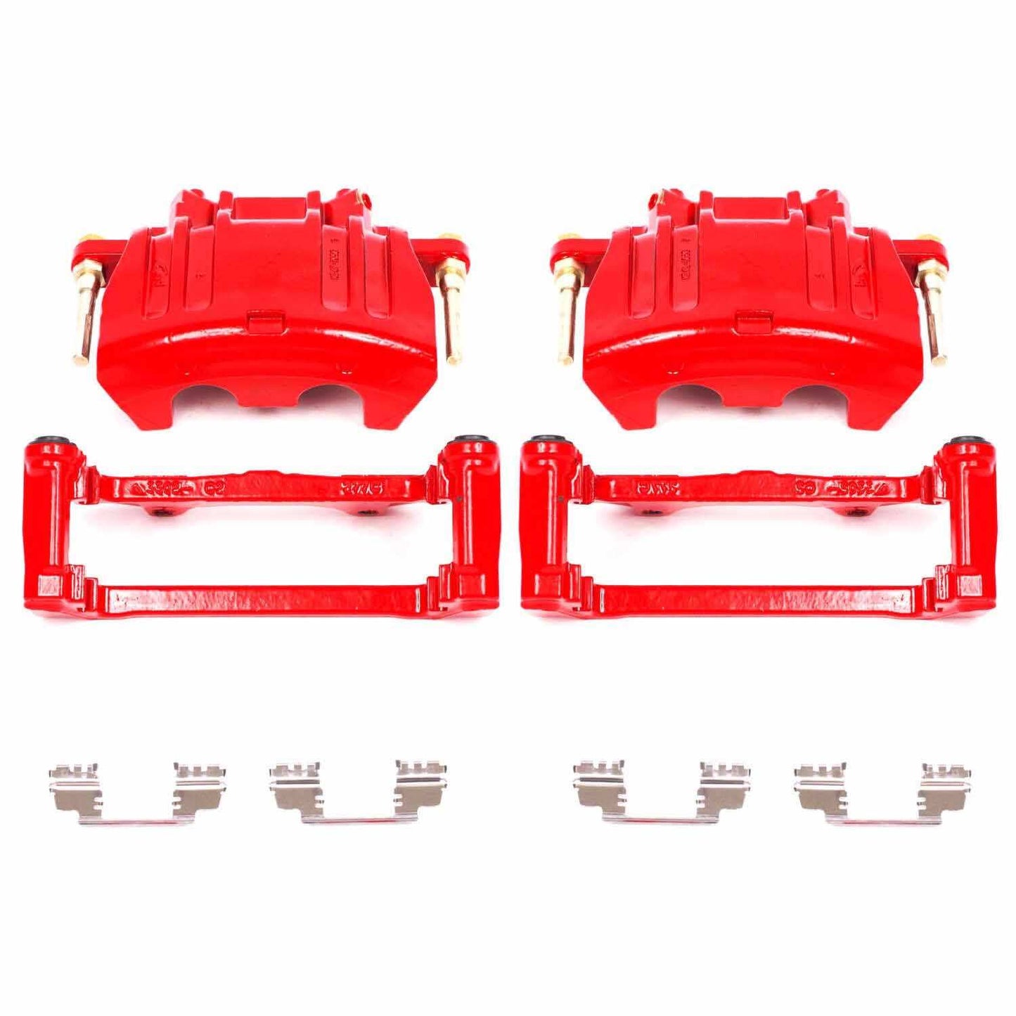 PowerStop Power Stop 05-11 Chrysler 300 Front Red Calipers w/Brackets - Pair S5016