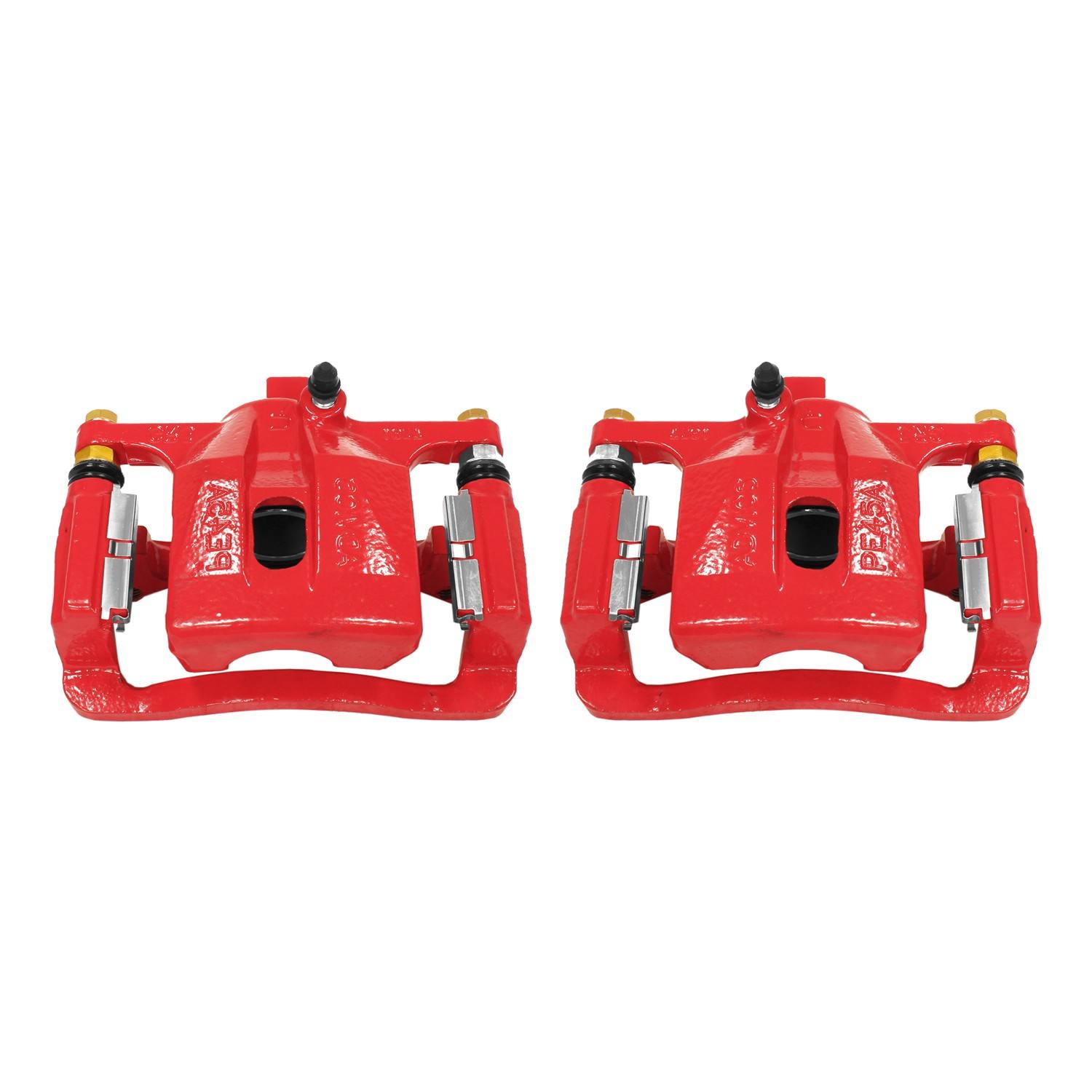 PowerStop Power Stop 06-10 Hummer H3 Rear Red Calipers w/Brackets - Pair S5020