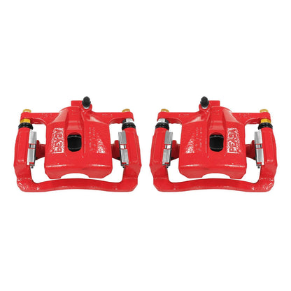PowerStop Power Stop 06-10 Hummer H3 Rear Red Calipers w/Brackets - Pair S5020