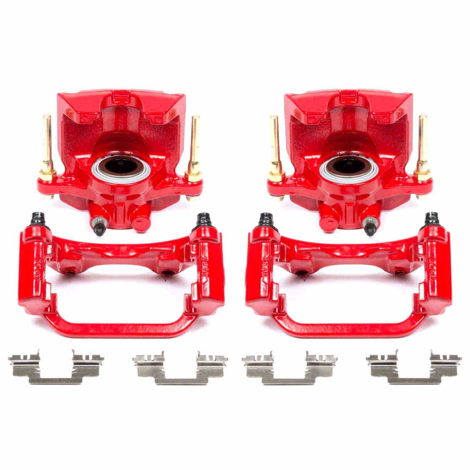 PowerStop Power Stop 07-16 Cadillac Escalade Rear Red Calipers w/Brackets - Pair S5030
