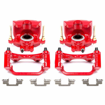 PowerStop Power Stop 07-16 Cadillac Escalade Rear Red Calipers w/Brackets - Pair S5030