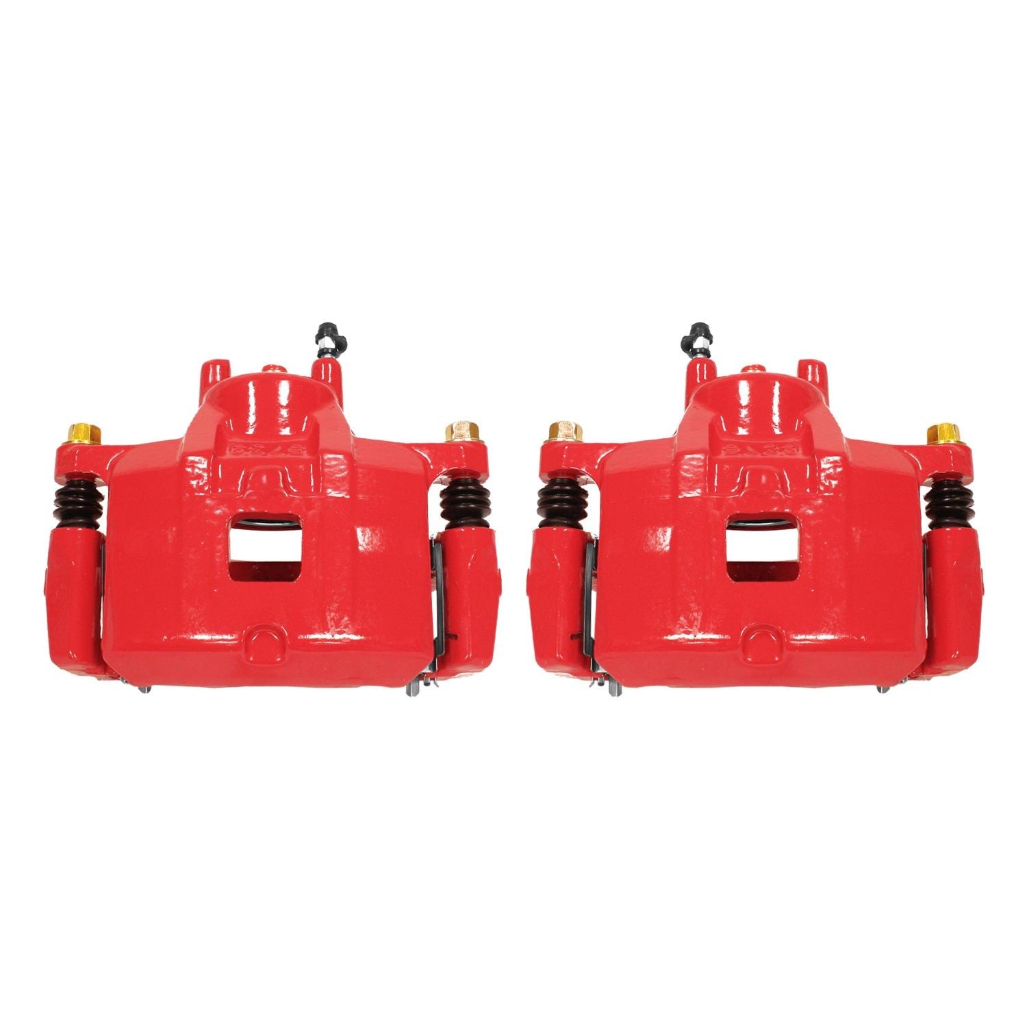 PowerStop Power Stop 07-12 Dodge Caliber Front Red Calipers w/Brackets - Pair S5032A