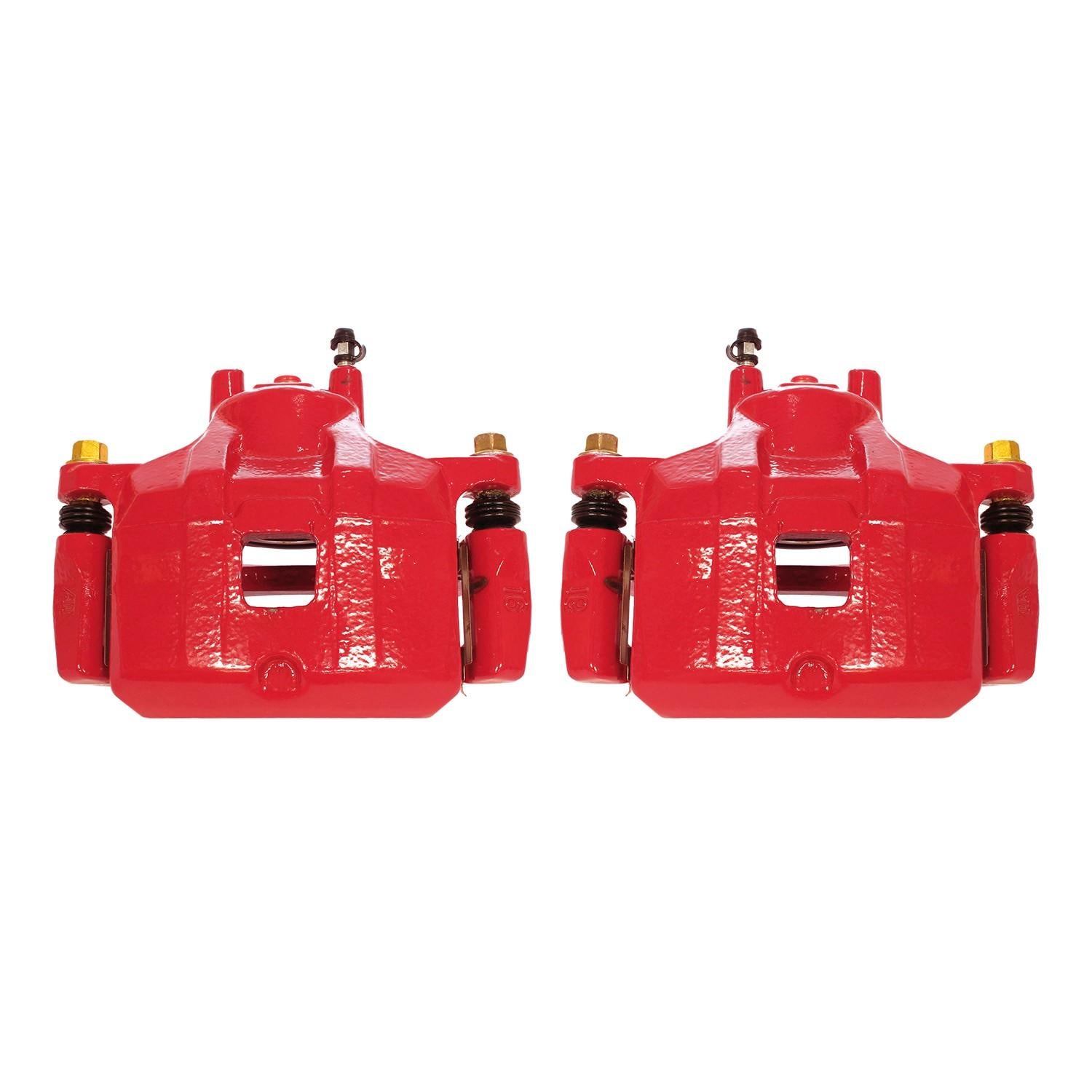 PowerStop Power Stop 08-17 Mitsubishi Lancer Front Red Calipers w/Brackets - Pair S5032C