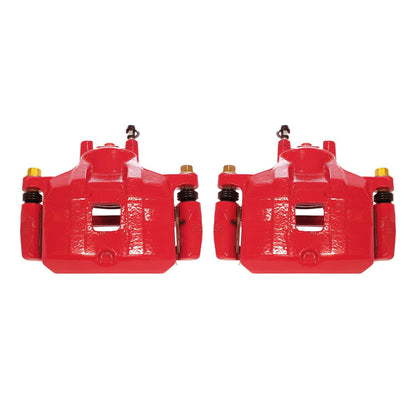 PowerStop Power Stop 08-17 Mitsubishi Lancer Front Red Calipers w/Brackets - Pair S5032C