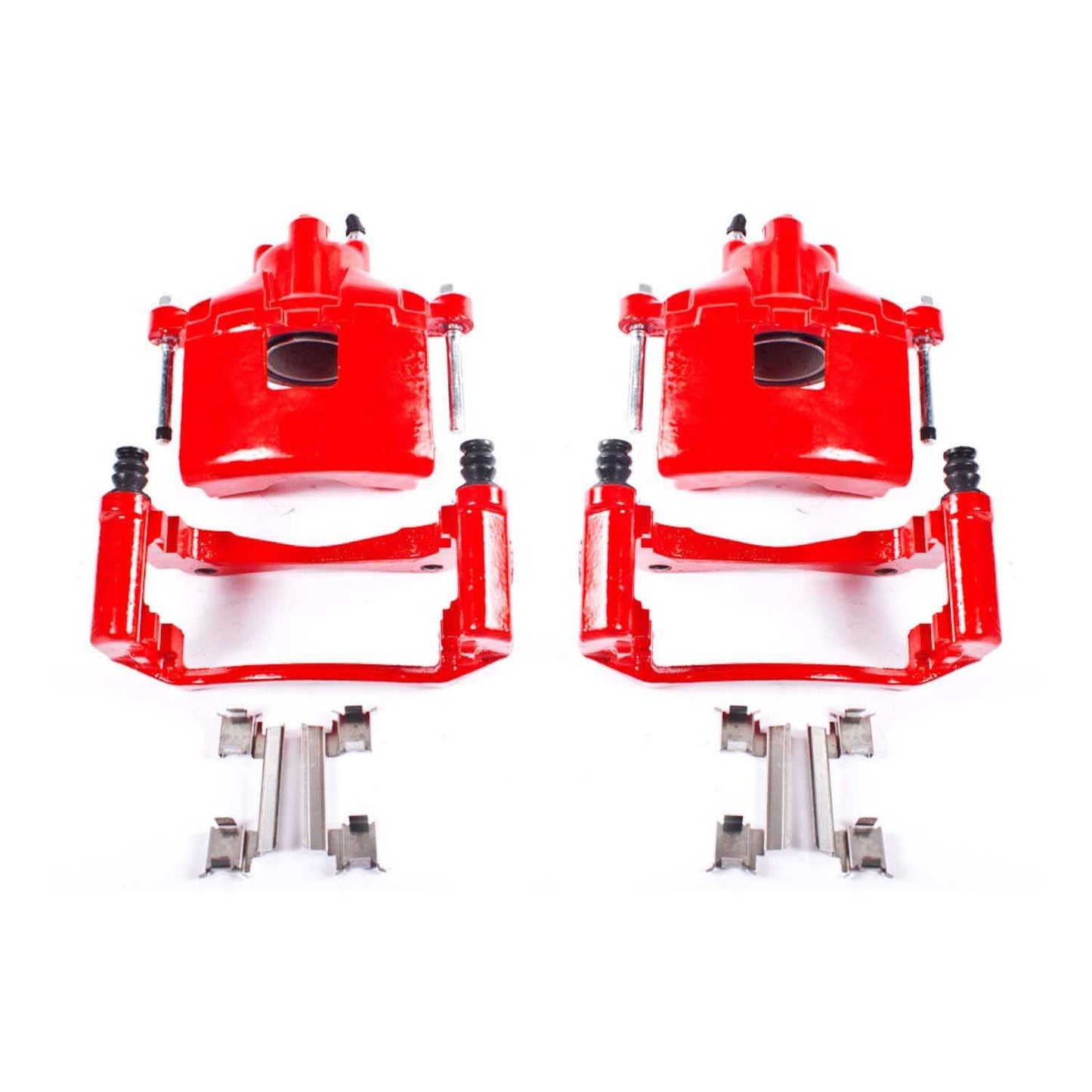 PowerStop Power Stop 2004 Pontiac Grand Prix Front Red Calipers w/Brackets - Pair S5034A