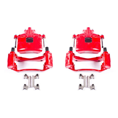 PowerStop Power Stop 05-09 Buick Allure Front Red Calipers w/Brackets - Pair S5034