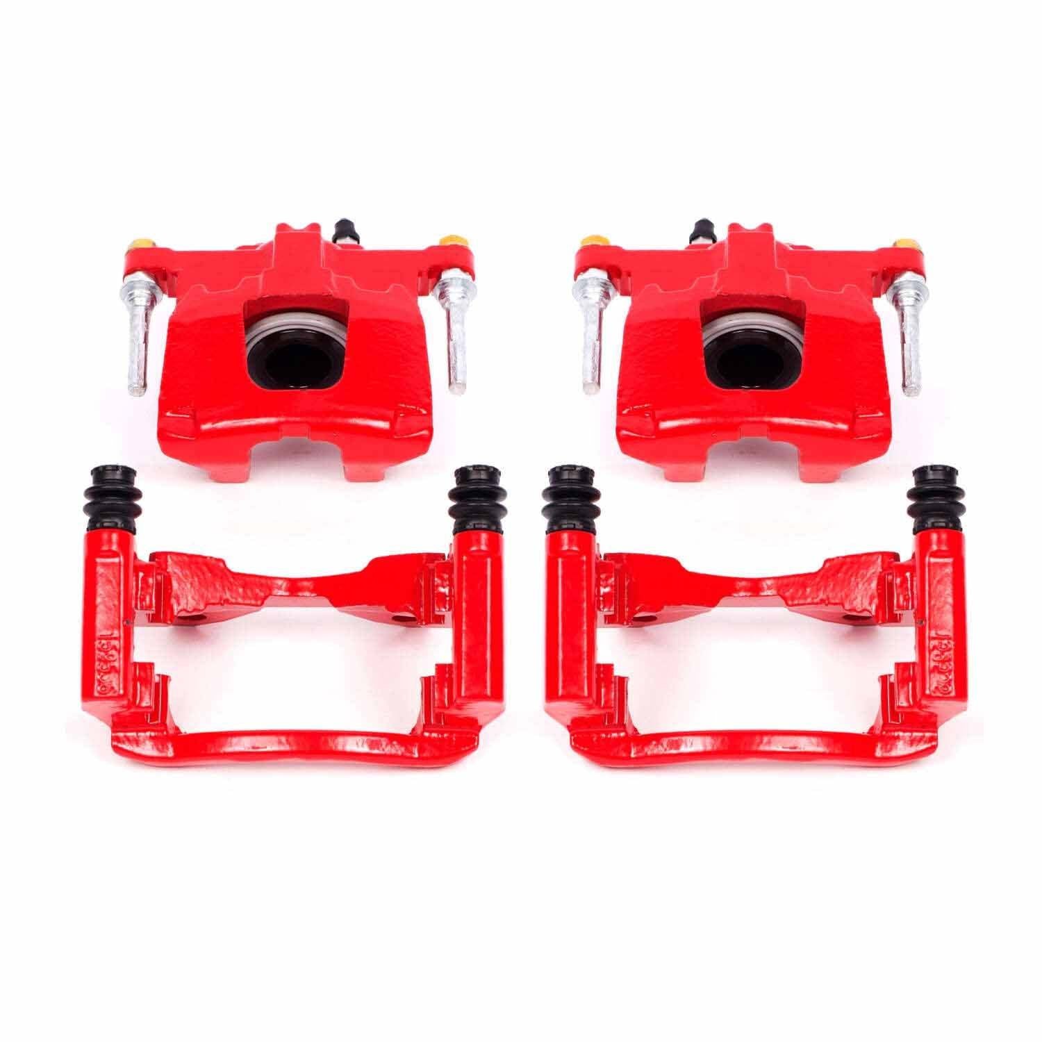 PowerStop Power Stop 07-11 Dodge Nitro Rear Red Calipers w/Brackets - Pair S5046