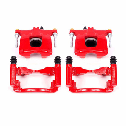 PowerStop Power Stop 07-11 Dodge Nitro Rear Red Calipers w/Brackets - Pair S5046