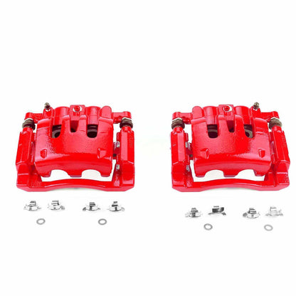 PowerStop Power Stop 08-12 Ford F-250 Super Duty Rear Red Calipers w/Brackets - Pair S5076