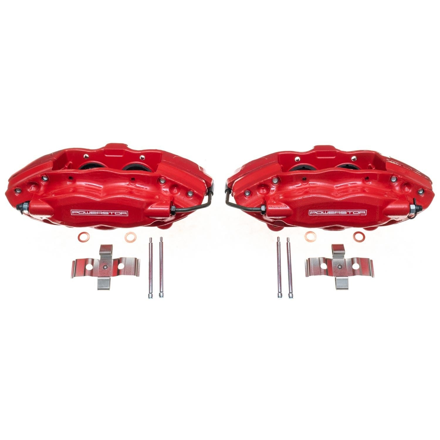 PowerStop Power Stop 05-10 Chrysler 300 Rear Red Calipers w/o Brackets - Pair S5084