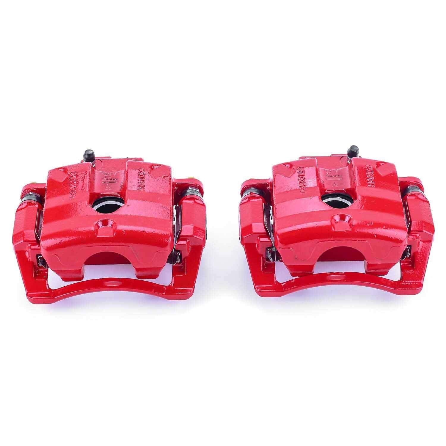PowerStop Power Stop 08-09 Cadillac CTS Rear Red Calipers w/Brackets - Pair S5094A