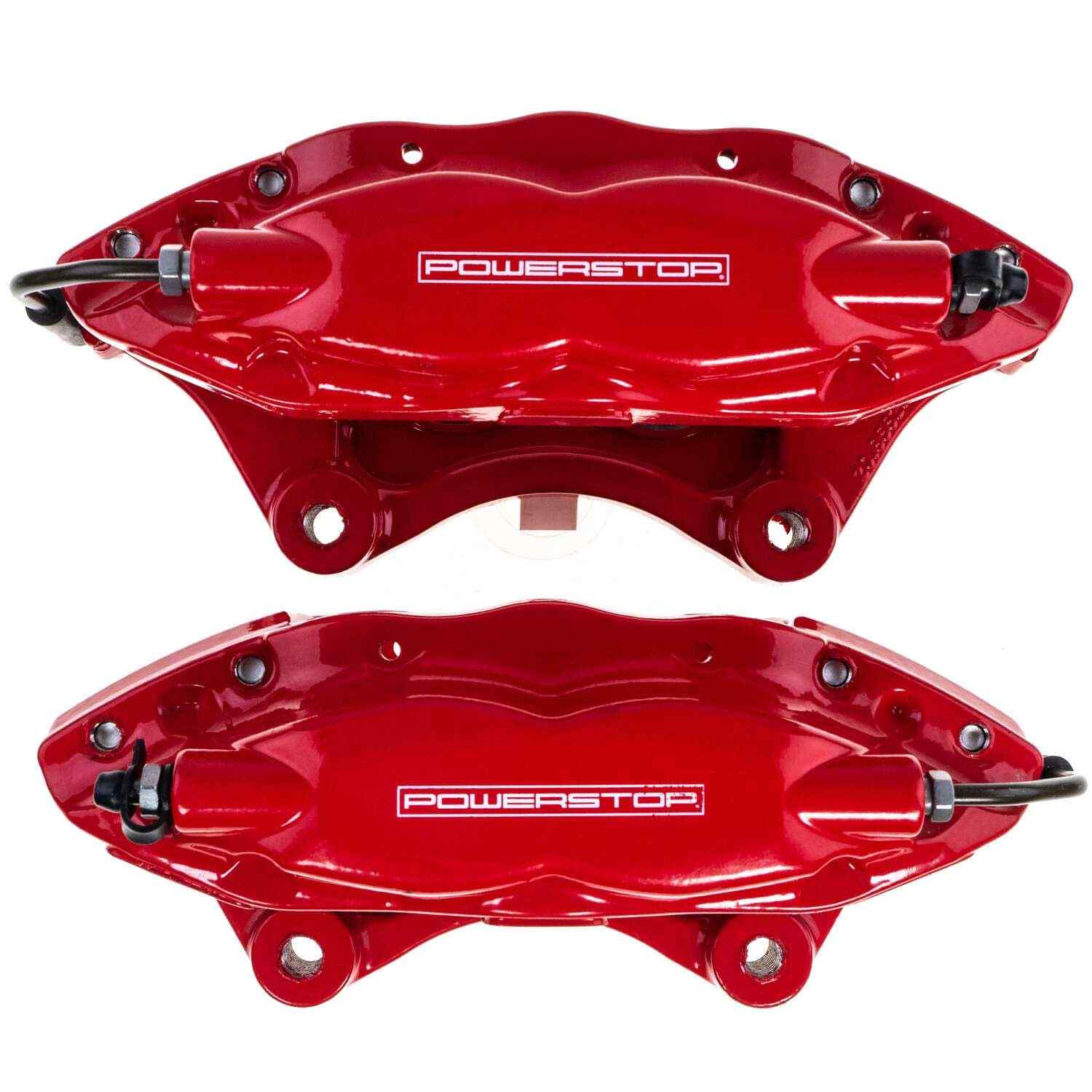 PowerStop Power Stop 09-15 Cadillac CTS Rear Red Caliper - Pair w/o Bracket S5114