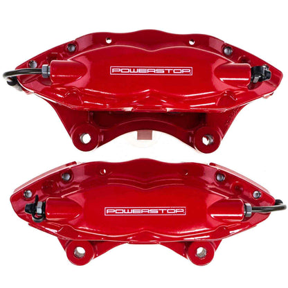 PowerStop Power Stop 09-15 Cadillac CTS Rear Red Caliper - Pair w/o Bracket S5114