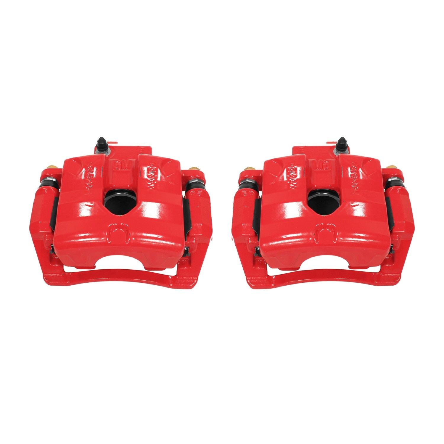 PowerStop Power Stop 10-11 Cadillac SRX Rear Red Calipers w/Brackets - Pair S5118A