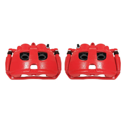 PowerStop Power Stop 09-10 Dodge Ram 2500 Rear Red Calipers w/Brackets - Pair S5174