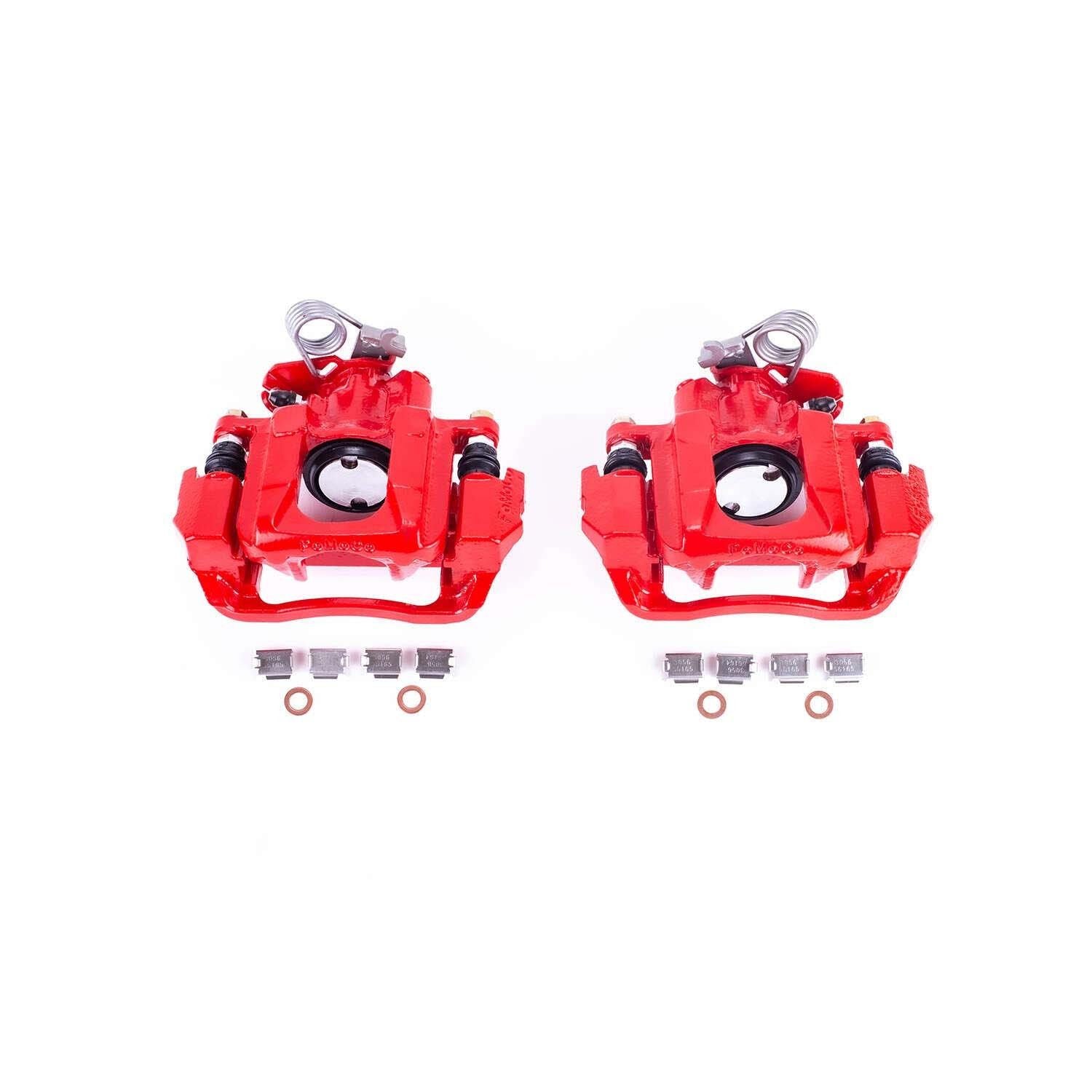 PowerStop Power Stop 2009 Ford Flex Rear Red Calipers w/Brackets - Pair S5212