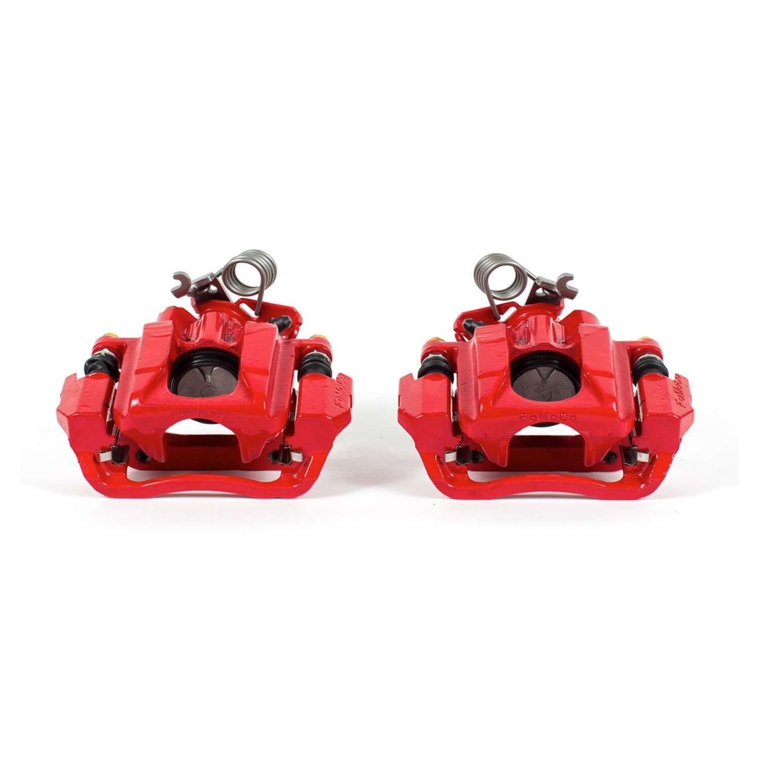 PowerStop Power Stop 11-16 Ford Explorer Rear Red Calipers w/Brackets - Pair S5262