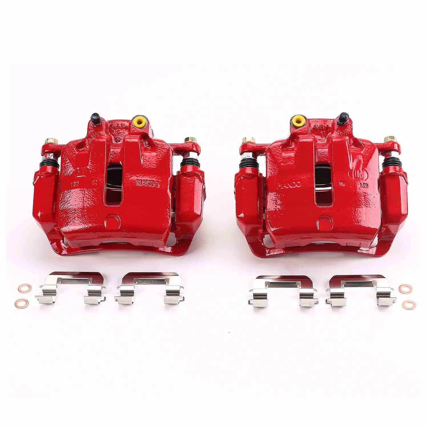 PowerStop Power Stop 12-16 Buick LaCrosse Front Red Calipers w/Brackets - Pair S5270A