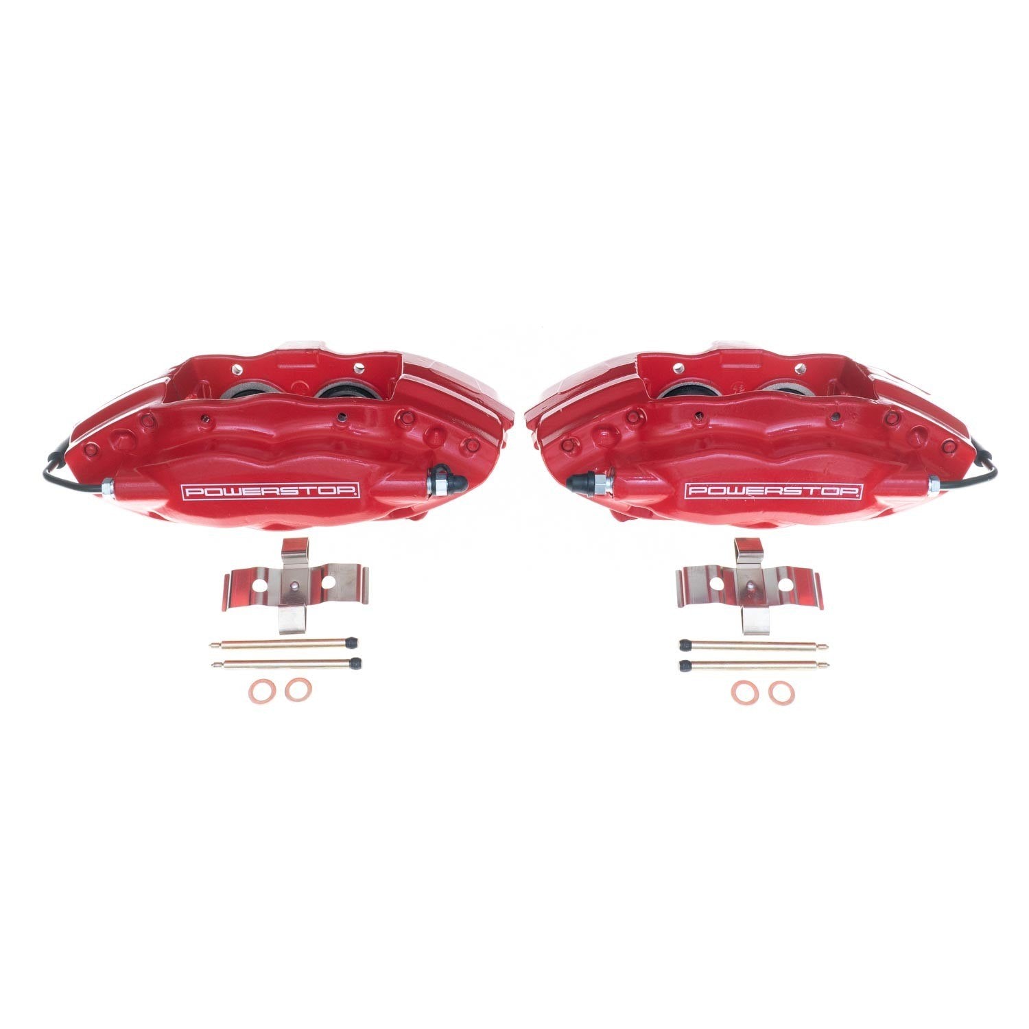 PowerStop Power Stop 10-15 Chevrolet Camaro Rear Red Calipers w/o Brackets - Pair S5282