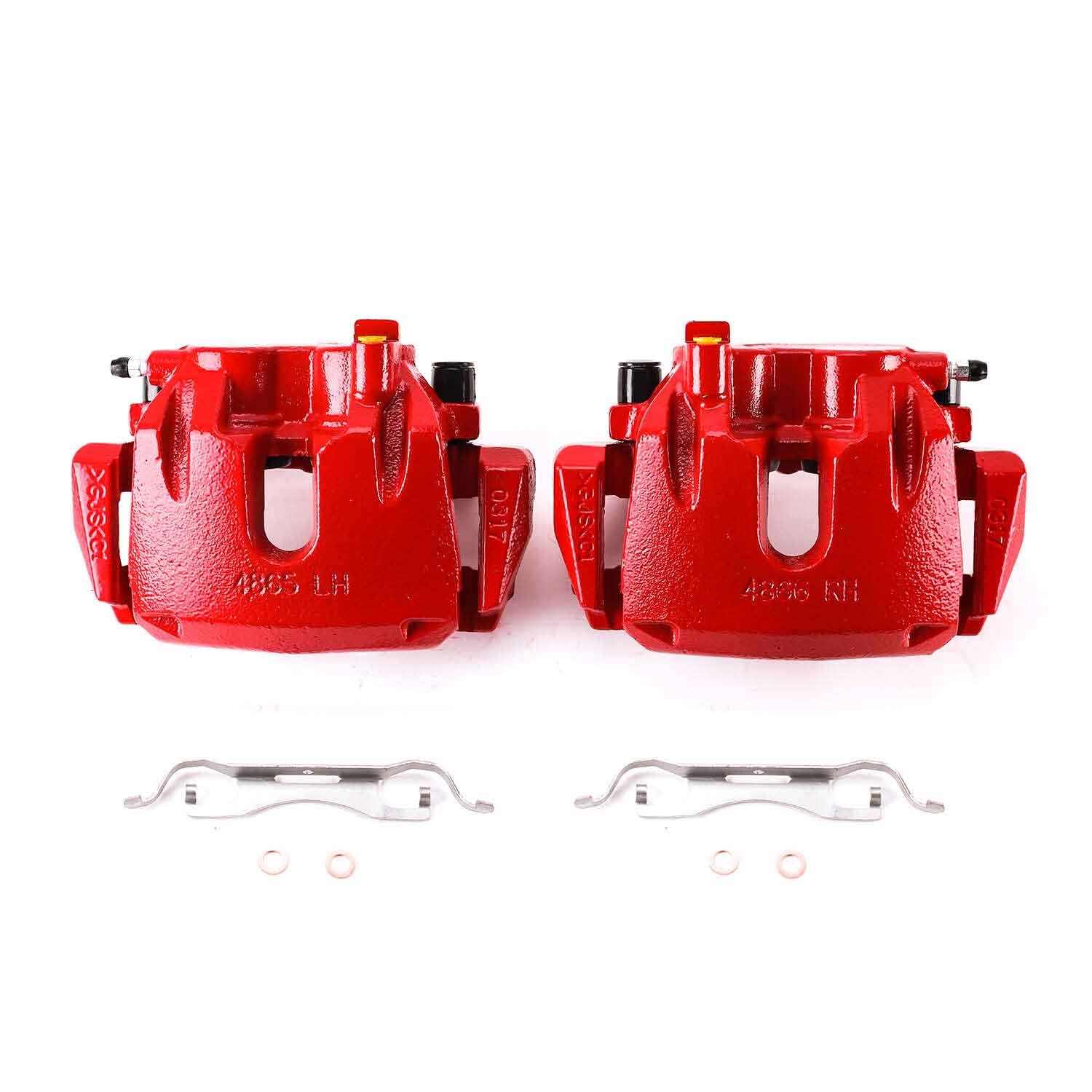 PowerStop Power Stop 11-17 Dodge Durango Front Red Calipers w/Brackets - Pair S5296A