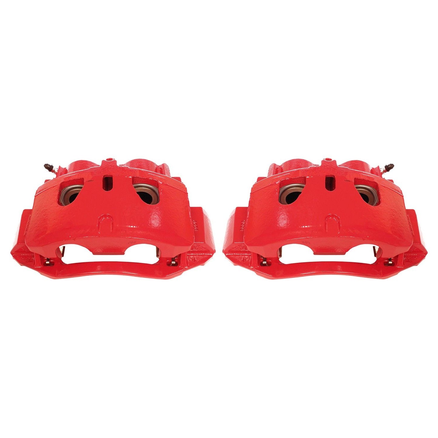 PowerStop Power Stop 11-19 Chevrolet Silverado 2500 HD Front Red Calipers w/Brackets - Pair S5302