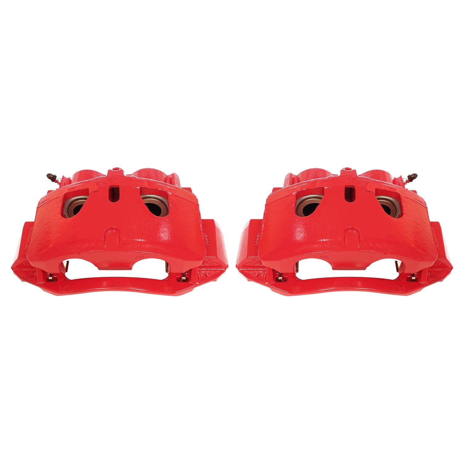 PowerStop Power Stop 11-19 Chevrolet Silverado 2500 HD Front Red Calipers w/Brackets - Pair S5302