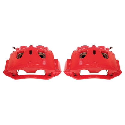 PowerStop Power Stop 11-19 Chevrolet Silverado 2500 HD Front Red Calipers w/Brackets - Pair S5302