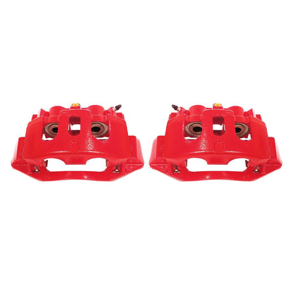 PowerStop Power Stop 11-19 Chevrolet Silverado 2500 HD Rear Red Calipers w/Brackets - Pair S5306