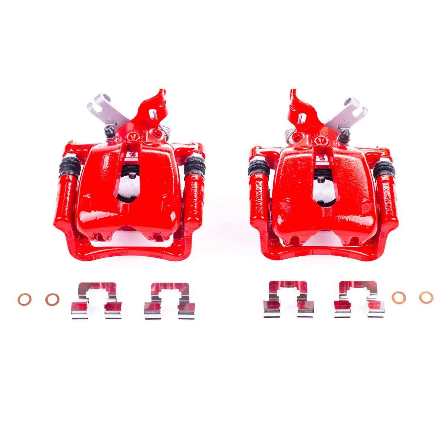 PowerStop Power Stop 12-16 Buick LaCrosse Rear Red Calipers w/Brackets - Pair S5324