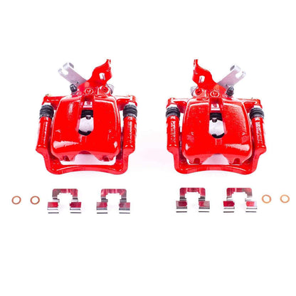 PowerStop Power Stop 12-16 Buick LaCrosse Rear Red Calipers w/Brackets - Pair S5324