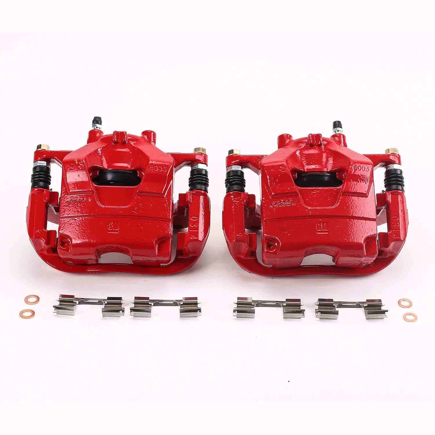 PowerStop Power Stop 13-17 Buick Encore Front Red Calipers w/Brackets - Pair S5328