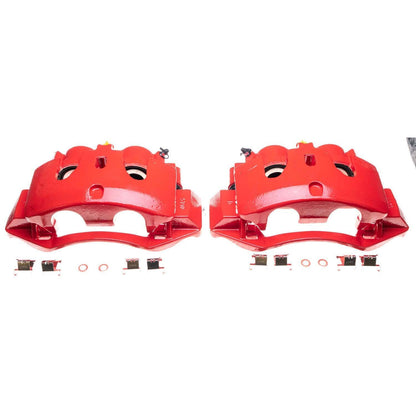PowerStop Power Stop 11-16 Chevrolet Silverado 3500 HD Rear Red Calipers - Pair S5330
