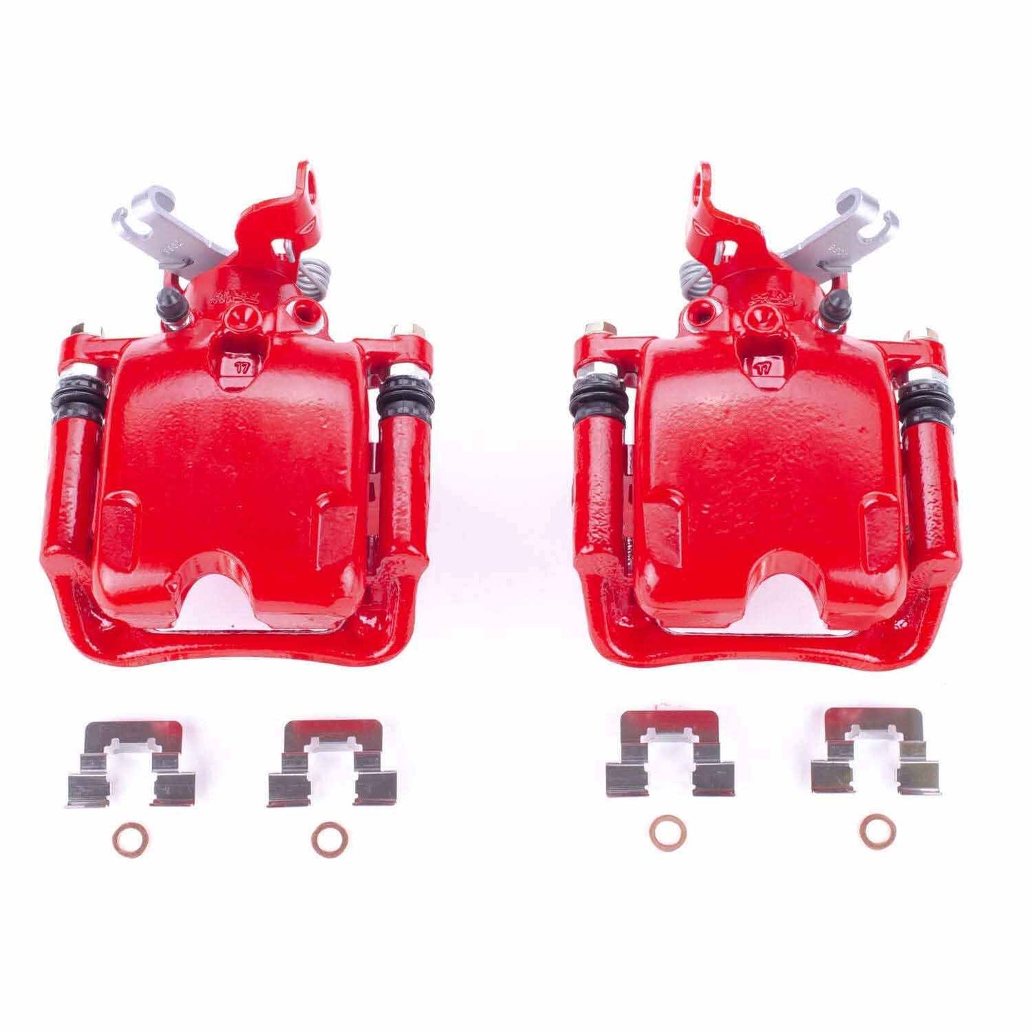 PowerStop Power Stop 12-16 Buick LaCrosse Rear Red Calipers w/Brackets - Pair S5400A