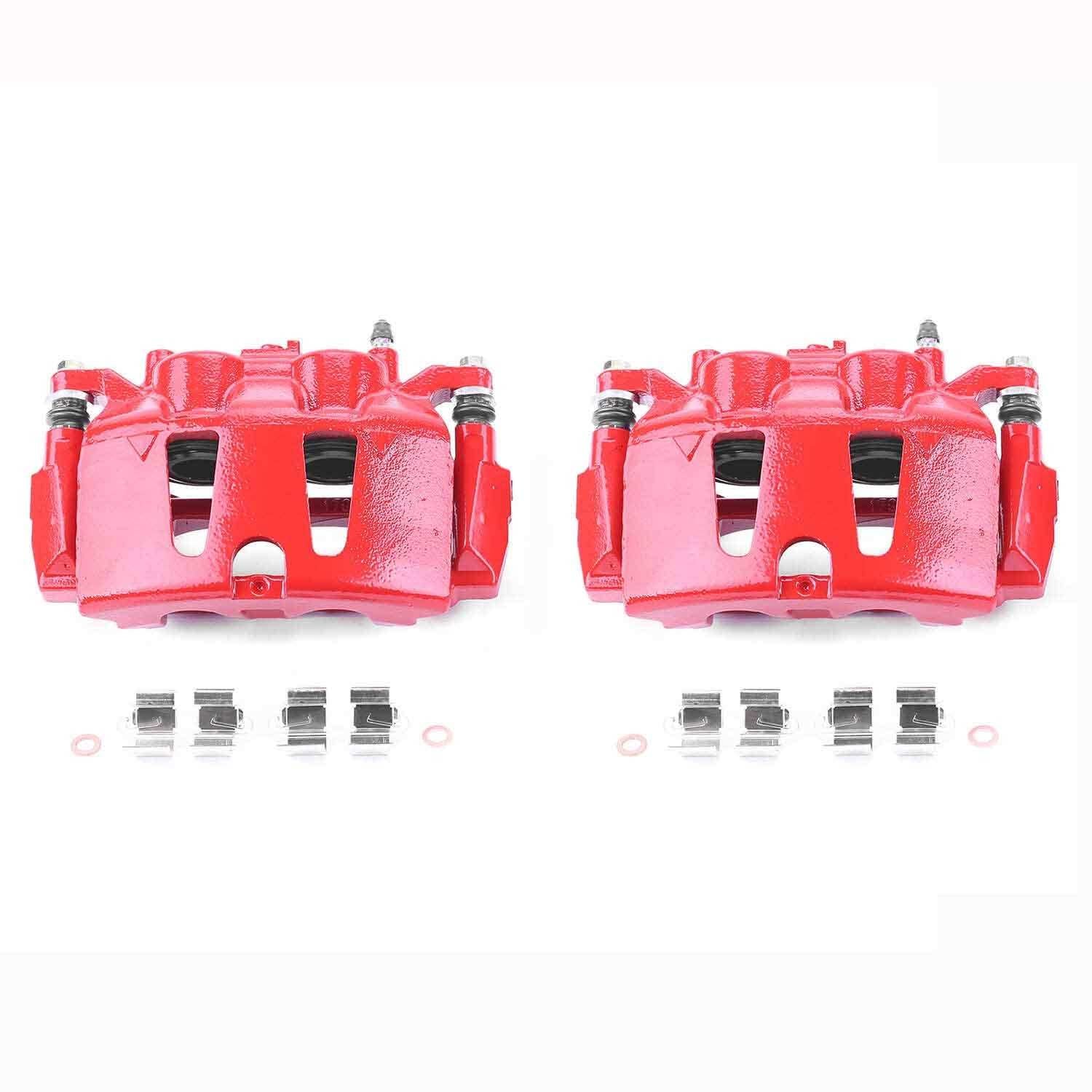PowerStop Power Stop 2017 Chrysler Pacifica Front Red Calipers w/Brackets - Pair S5402