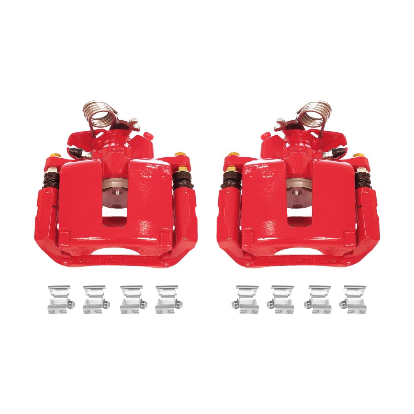 PowerStop Power Stop 13-17 Ford Explorer Rear Red Calipers w/Brackets - Pair S5466