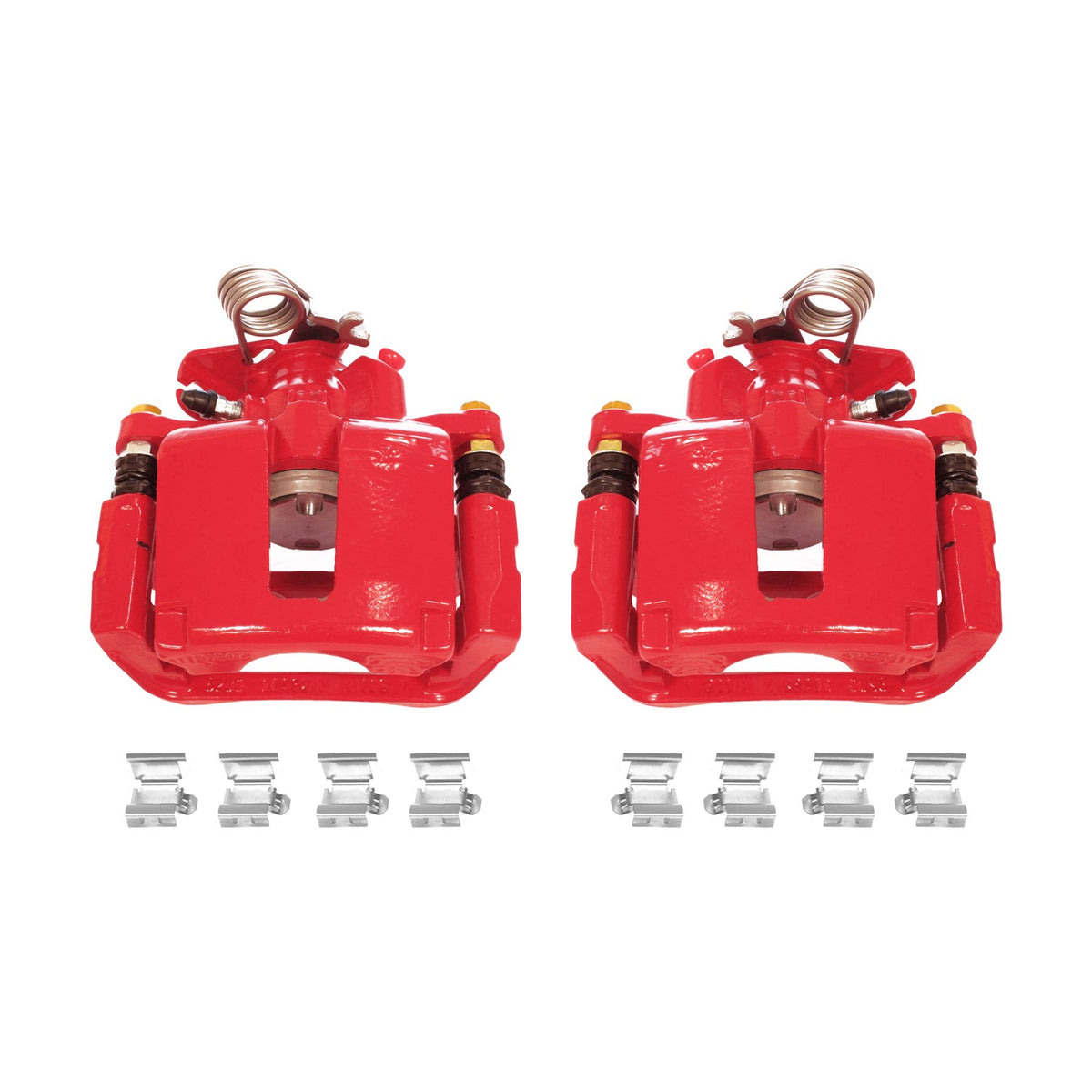 PowerStop Power Stop 13-17 Ford Explorer Rear Red Calipers w/Brackets - Pair S5466