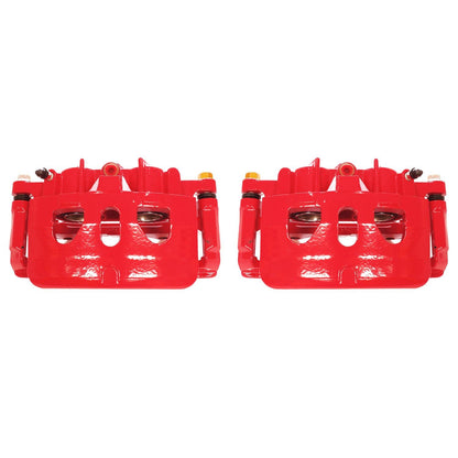 PowerStop Power Stop 13-17 Ford Explorer Front Red Calipers w/Brackets - Pair S5468