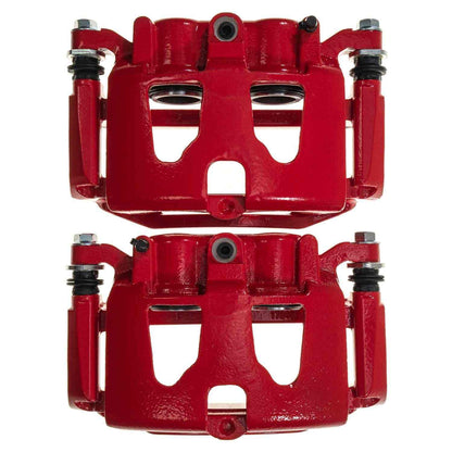 PowerStop Power Stop 13-22 Ford F-250/F-350 Super Duty Rear Red Caliper Pair w/ Brkt S5472