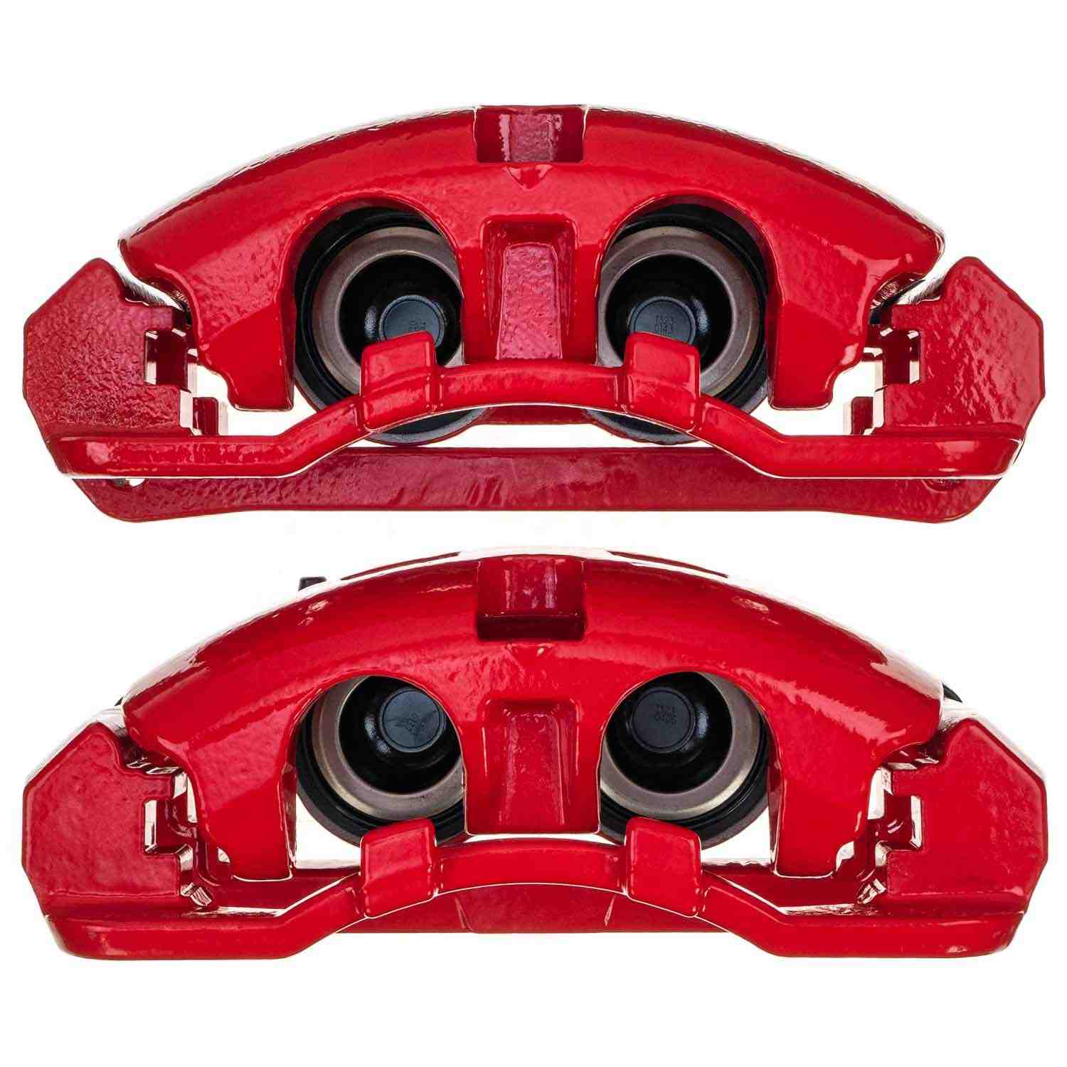 PowerStop Power Stop 12-16 Ford F-250 Super Duty Front Red Caliper - Pair S5486