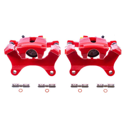 PowerStop Power Stop 15-17 Ford F-150 Rear Red Calipers w/Brackets - Pair S5500