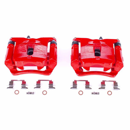 PowerStop Power Stop 15-17 Chevrolet Colorado Rear Red Calipers w/Brackets - Pair S5522