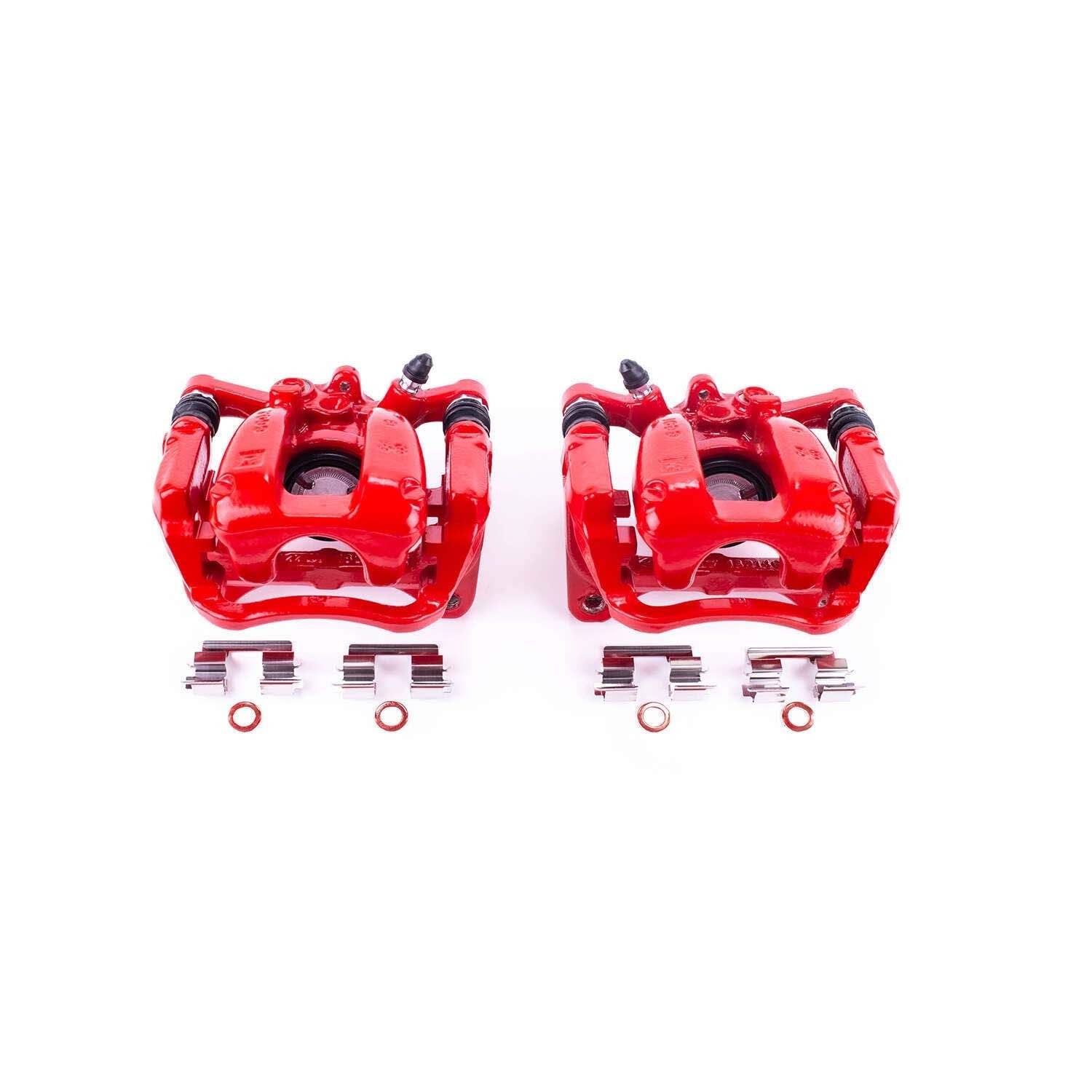 PowerStop Power Stop 2017 Buick LaCrosse Rear Red Calipers w/Brackets - Pair S5544